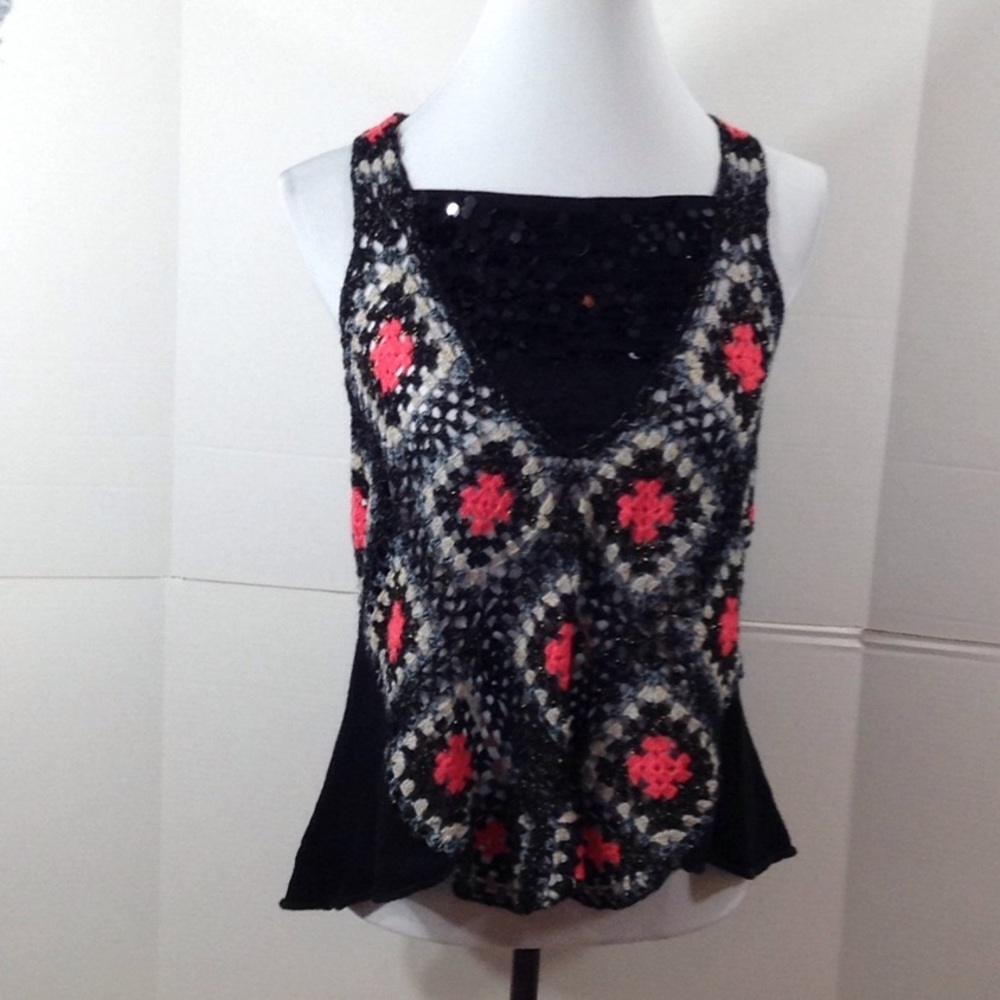 Free People racer back knit tank